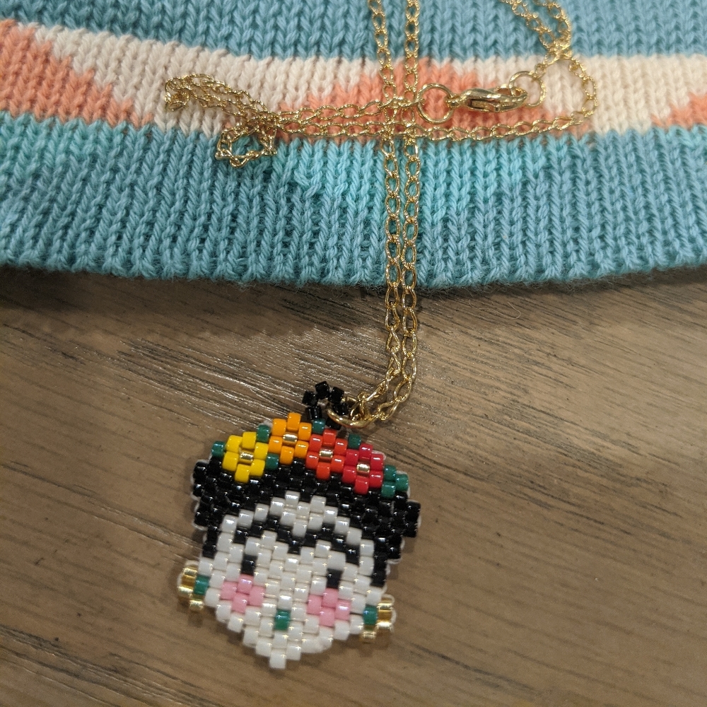 Frida Kahlo Handcrafted Necklace